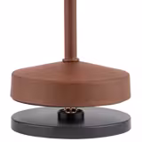 (4 stuks) Tafellamp - ALVA Micro - oplaadbaar - draadloos - IP54 - dimbaar in 3 standen - Ø80mm - Roest