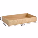 Buffet fa doboz - VALO - tölgyfa, olajozott - 530x325 mm - Magasság: 85 mm - kompatibilis: GN 1/1