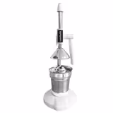 Heavy Duty Lever Citrus Press - Compact - Ergonomic Handle(s) - White - Stainless Steel