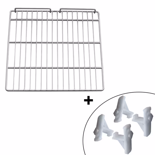 Plastic-Coated Support Grid - 450x420mm - incl. 4 Brackets - fits KSS400N & KSS400GN