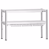 Ripiano d'appoggio riscaldato con radiatore ceramico - 1200x370 mm - 1,05 kW - 1 ripiano riscaldato, 1 ripiano