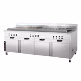 Mangal Charcoal Grill - 2000mm - with cabinet base - for Adana & Shish Kebab - 30 automatic rotating skewers