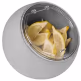 (2 szt.) Miska bufetowa okrągła - MOON - 2-elementowy zestaw - Melamina - 0,8l - 190x190x175mm - Szary