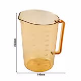 CAMBRO | Misurino - resistente alle alte temperature - 4 litri - ambra