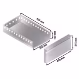 Retrobanco refrigerato per Cocktail - 1200mm - Presa 230V - 4 Cassetti