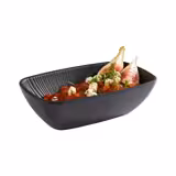 (6 st) Kantin GN 1/9 - NERO - Melamin - 0,35 l - 176x108x55 mm - stapelbar - svart