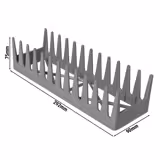 Support pour 12 Assiettes - Gris