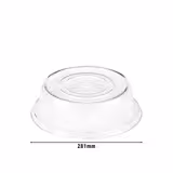 (12 pezzi) CAMBRO | CAMCOVERS® - Copripiatti in Camwear® - Policarbonato - ø 268mm - Trasparente