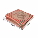 (100 pieces) Pizza box - PIZZABÄCKER - 26 x 26 x 4 cm