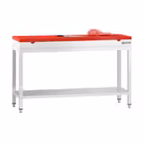 طاولة عمل ستانلس ستيل PREMIUM - 1400x700mm - مع رف سفلي - شامل لوح تقطيع أحمر