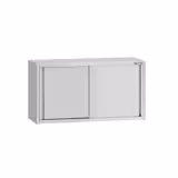 Edelstahl Wandhängeschrank ECO - 1200x400mm - mit Schiebetür - 650mm hoch