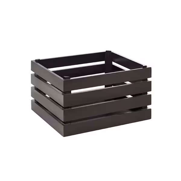 Caisse pour buffet - SUPERBOX - Bois - Noir - Hauteur:200mm - compatible avec GN 1/2