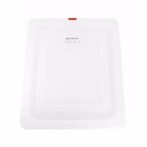 (12 stuks) polypropyleen - GN-deksel GN 1/2 - hoogte: 16mm - 325x265mm - transparant