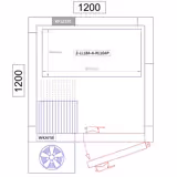 Étagère de base en aluminium - 952 x 1800 mm - Capacité de charge : 600 kg