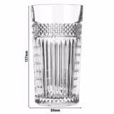 (12 τεμ.) Γυάλινο ποτήρι long drink - RADIANT - 47 cl - Διάφανο