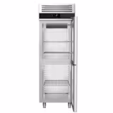 Upright Fridge Stainless steel PREMIUM - GN 2/1 - 700L - with 2 half doors