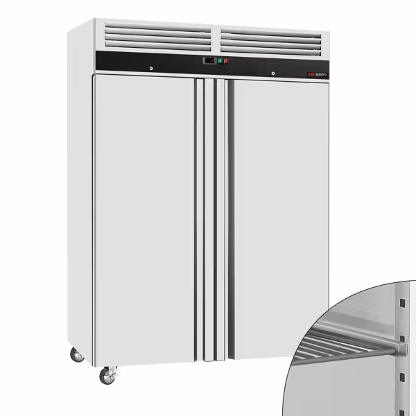 Koelkast RVS ECO - 864liter - tot -2°C tot +8°C - met 2 deuren