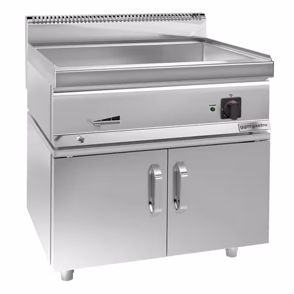Elektro Bain-Marie - 1,2 kW - 1x GN 1/1 & 3x GN 1/9 - inkl. Unterbau mit 2 Türen