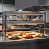 Mostek cieplny z promiennikiem ceramicznym – 1000 x 370 mm – 700 W – 1 podgrzewana półka, 1 półka  