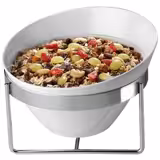 (6 szt.) Miska bufetowa kwadratowa - BALANCE - Melamina - 2,5l - 245x245x150mm - Biały