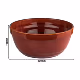 (6 Stück) Schale - EMMA - Melamin - 2,3 Liter - Ø 230mm - Rot