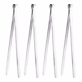 (4 pcs) Pince à barbecue - Longueur : 250mm - Acier inoxydable