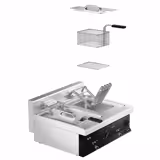 Electric Double deep Fryer - 10 +10 liters - 18 kW