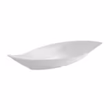 (6 Stück) Schale - LEAF - Melamin - 1 Liter - 420x195mm - Weiß