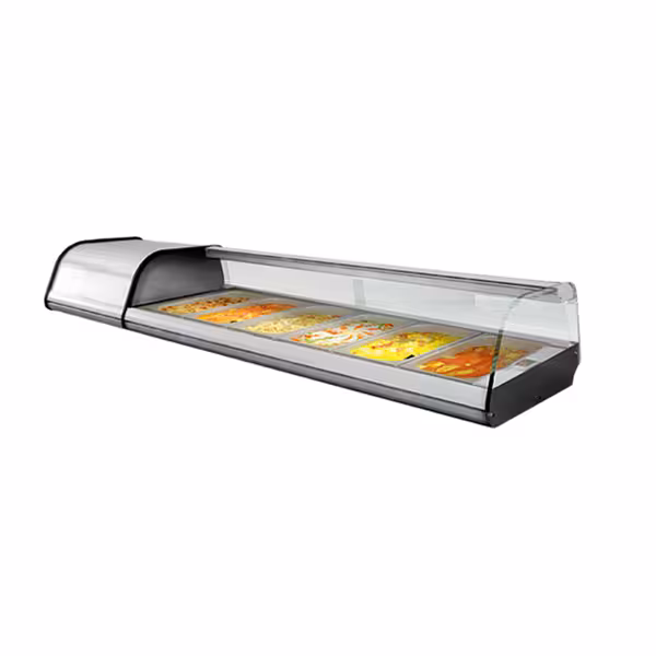 Vitrine à tapas réfrigérée PREMIUM PLUS - 1620x410mm - 6x GN 1/3