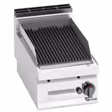 Griglia a pietra lavica a gas - 6,9kW - Griglia in ghisa - Da banco - Profondità 700 - Acciaio inox