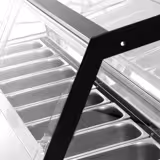 Commercial Ice Cream Display Freezer EMMA – 1715 mm - 9×5L/6×7L Tubs - Ventilated - Black