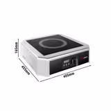 Piastra a induzione - 405x455x165mm - 3,0 kW - 1 zone a induzione - da banco