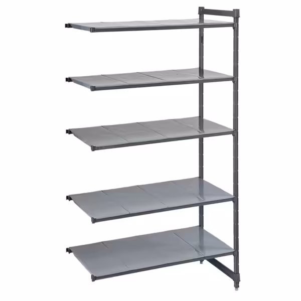 CAMBRO | Camshelving® - Basics Plus - Regał nadstawny - 718 mm - z 5 pełnymi półkami  