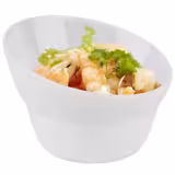 (6 stuks) Schaal - CASUAL - Melamine - 0,13L - rond - Ø100mm - stapelbaar - Wit