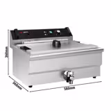 Elektrische friteuse - 30 liter - 5kW - met aftapkraan