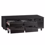 Mueble bajo refrigerado - 1600mm - 191 litros - 4x cajones GN 1/1 - Negro mate