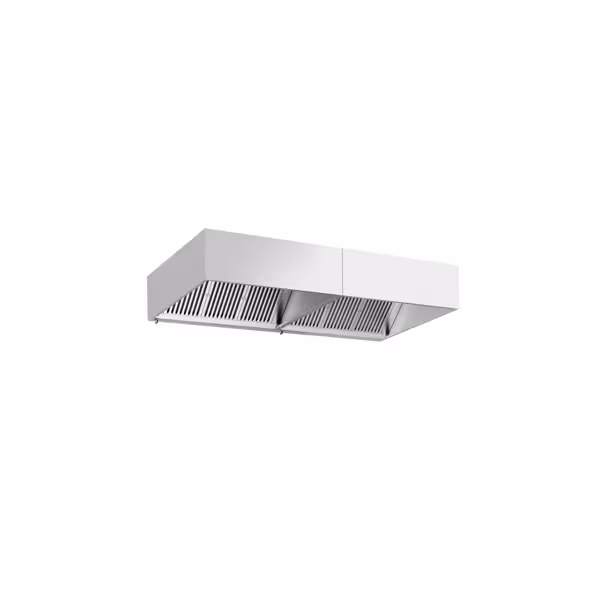 Commercial Wall-Mounted Extractor Hood – 2800mm – with Baffle Filters & Lighting