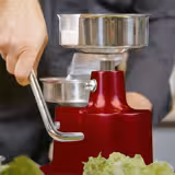 Hamburgerpers handmatige - Ø 150mm - RVS - rood