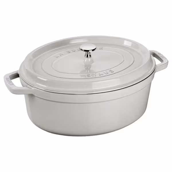 STAUB | LA COCOTTE - Kookpot - Ovaal - 230mm - Gietijzer - Witte truffel