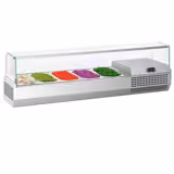 Countertop Prep Well / Refrigerated Topping Unit PREMIUM PLUS - 1493x413mm - 5x GN 1/3