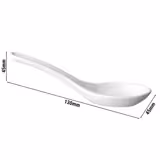 (60 szt.) Łyżka do finger food - HONG KONG - Melamina - 130x45x45mm - Biały