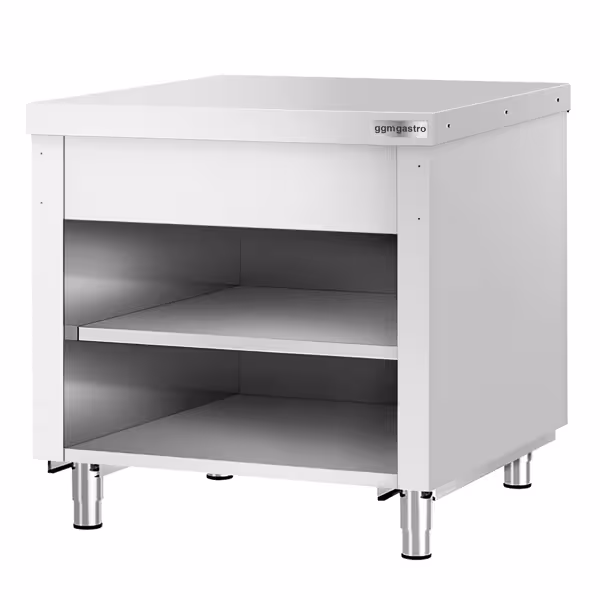 Tavolo armadiato in acciaio inox KOPENHAGEN - 910x700mm