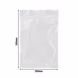 (1000 stuks) Vacuümzakken - geribbeld - 200x300mm - Dikte: 75µm - Transparant