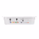 (6 pièces) CAMBRO | SafeTrak - Récipients en polypropylène GN 1/4 - laiteux - Hauteur : 65mm