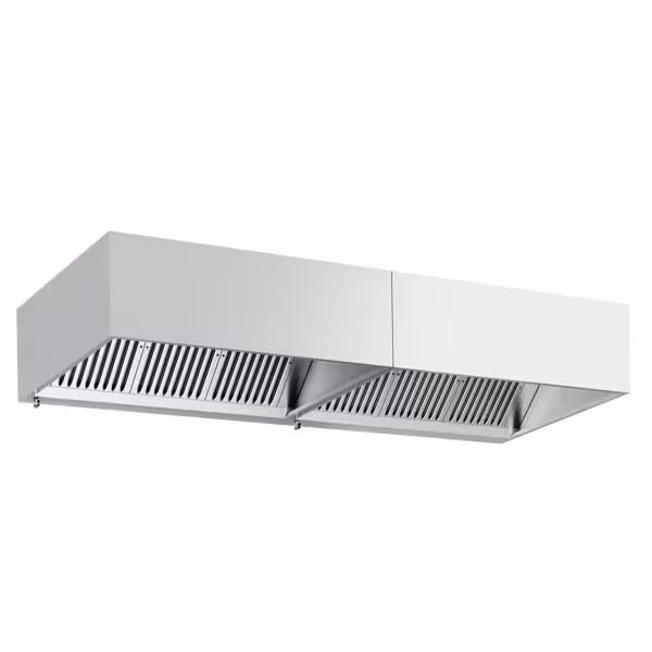 هود صندوقي تجاري - 2800mm - مع فلاتر بافل ومصابيح