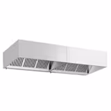 Cappa cubica professionale con motore - 2800mm - con filtri a labirinto e plafoniera LED