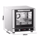 Commercial Convection Oven - KOMPAKT - Manual - includes 4 trays - 100–260°C - 230V - switchable steam