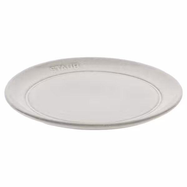 STAUB | Dining Line Ceramic Flat Plate – Ø 15 cm - White Truffle