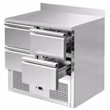 Tavolo refrigerato ECO - 900x700mm - Statica - 240 L - con 4 cassetti - Alzatina