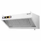 Wandafzuigkap RVS - 700mm diep - 1200mm - met motor - compleet - met standen snelheidsregelaar, 2 labyrintfilters en verlichting - 1700m³/u